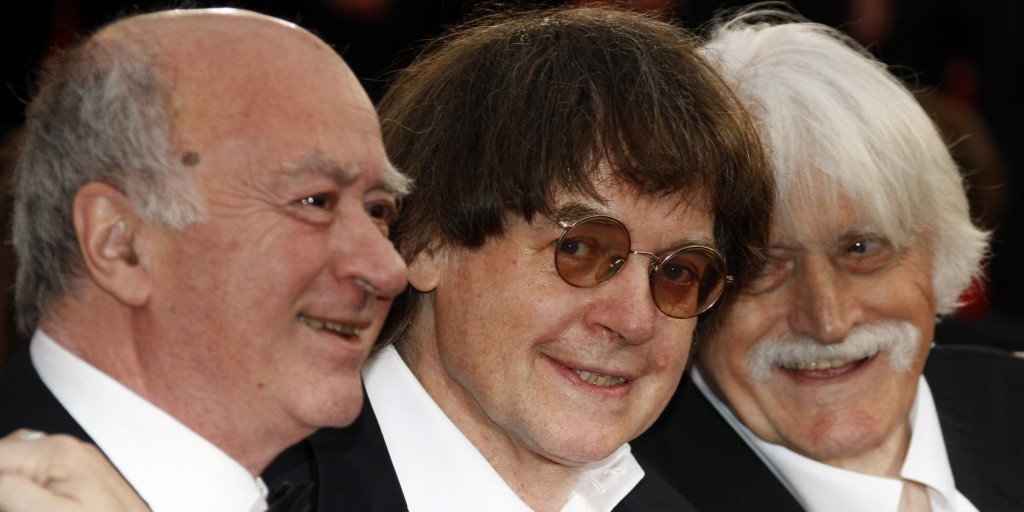 French caricaturists Wolinski, Cabu and Cavanna arrive for screening of "Vicky Cristina Barcelona" in Cannes